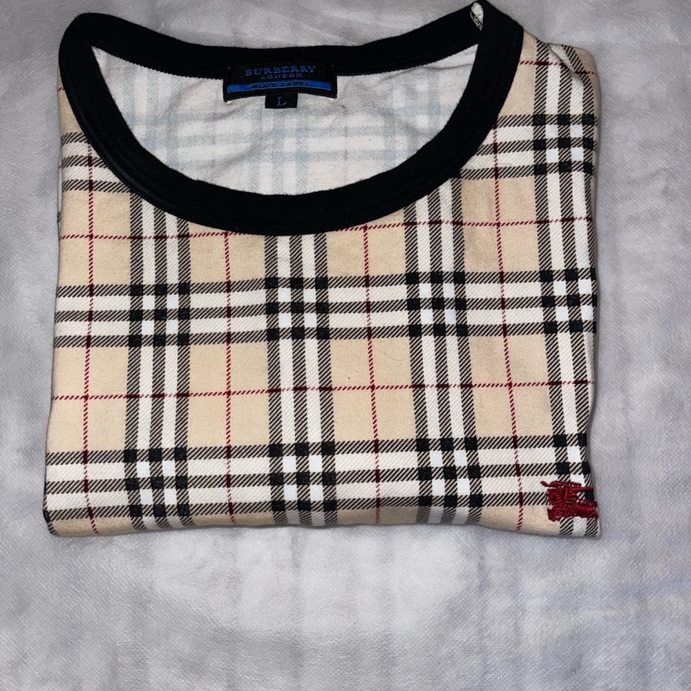 Burberry Preloved shirt size L excellent condition size is shown on picture. - Picture 10 of 12